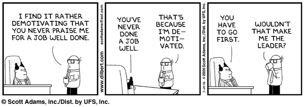 leadership leader dilbert qualities styles manager quotes management different situation quotesgram line